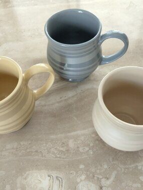 TRIO: Temptations by Tara Grey Striped Mugs
